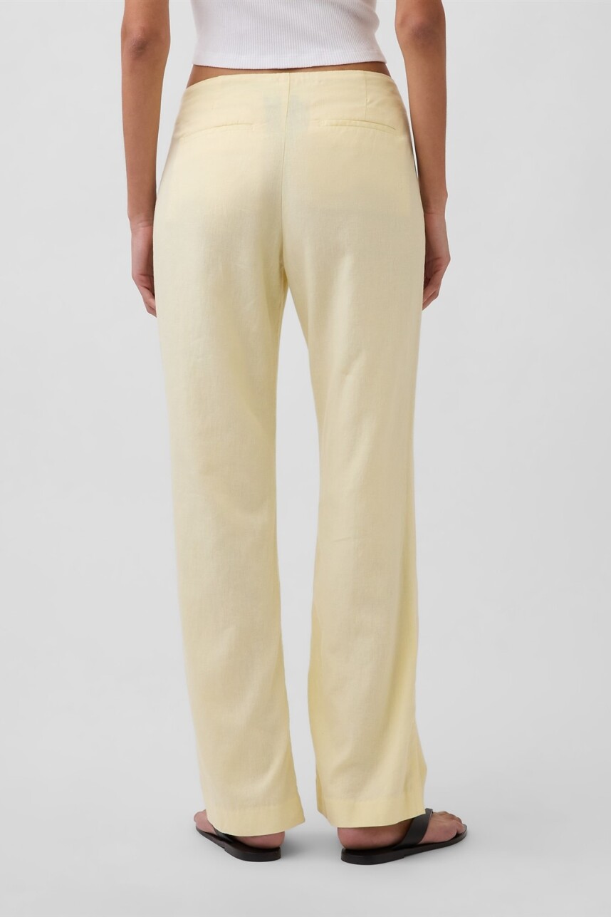 Pantalón Tiro Bajo Mujer Maize