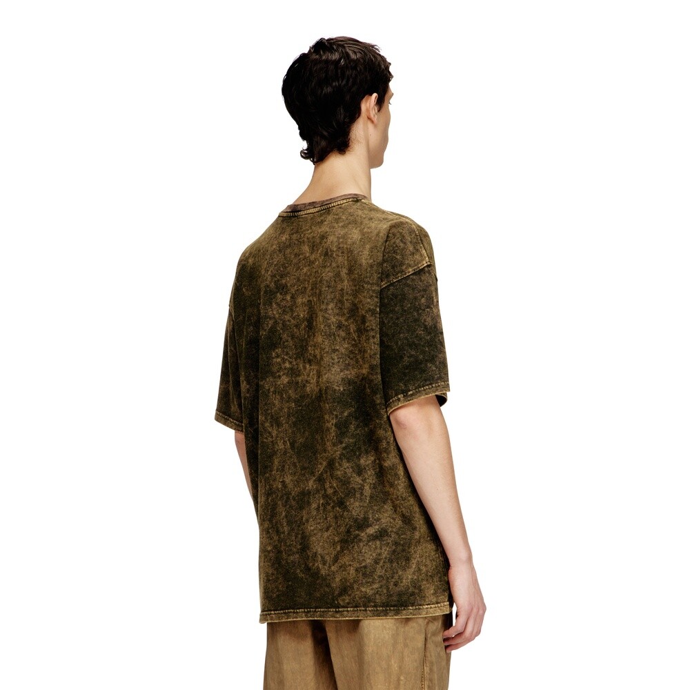 Polos Urbano Para Hombre T-Boxt-T4 T-Shirt Verde Militar