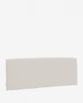 Cabecero desenfundable Valma de chenilla perla para cama de 160 x 200 cm de 180 x 200 cm