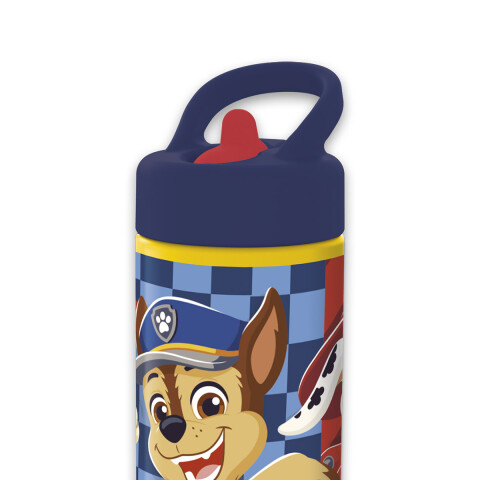 Botella Plástica con Pajita Paw Patrol 410 ml Paw Patrol