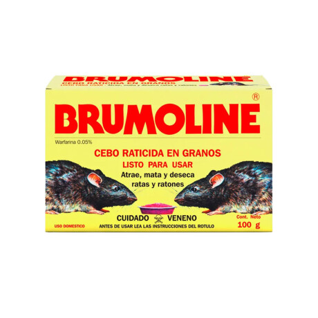 Raticida BRUMOLINE 100 Grs Rata - Ratones con Bandeja Raticida BRUMOLINE 100 Grs Rata - Ratones con Bandeja