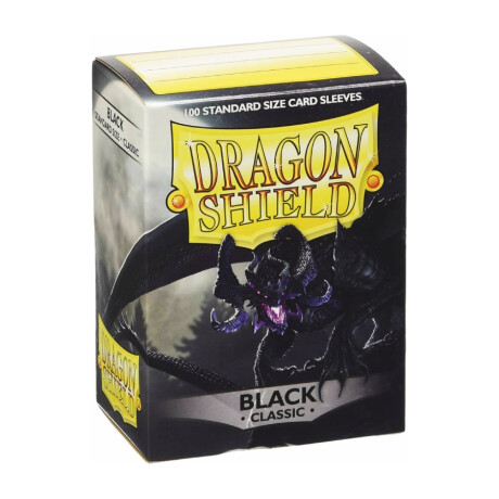 Dragon Shield: 100 Standard Sleeves - Black Classic Dragon Shield: 100 Standard Sleeves - Black Classic