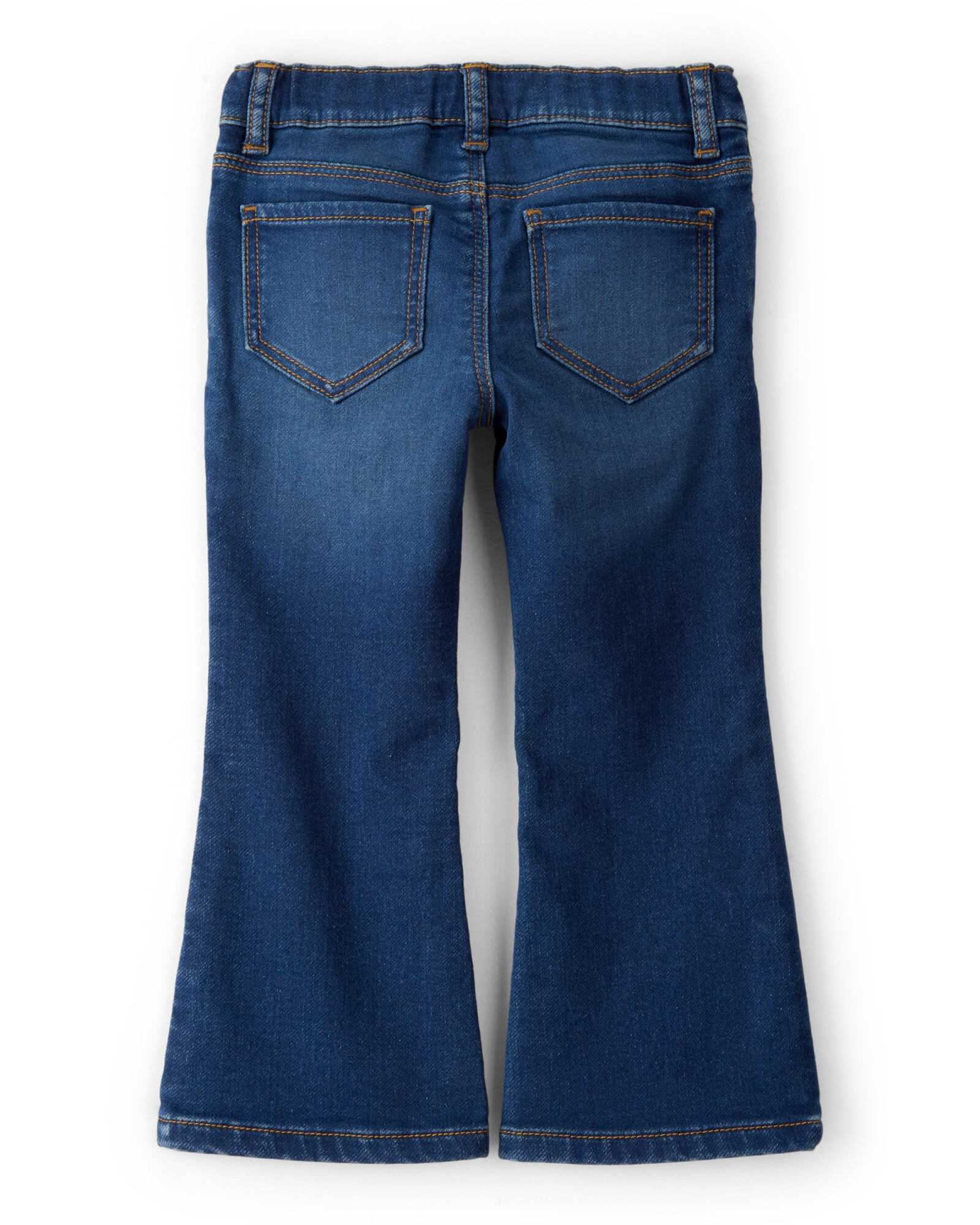 Pantalón jean, acampanado, diseño estrellas Sin color