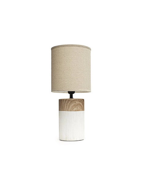 LAMPARA PORCELANA SIMIL MADERA D20x47CM BLANCO LAMPARA PORCELANA SIMIL MADERA D20x47CM BLANCO