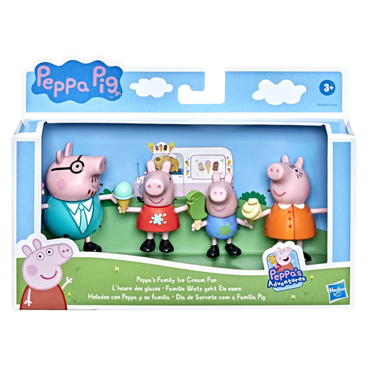 Set de Figuras Peppa Pig Helados con Peppa y su Familia 