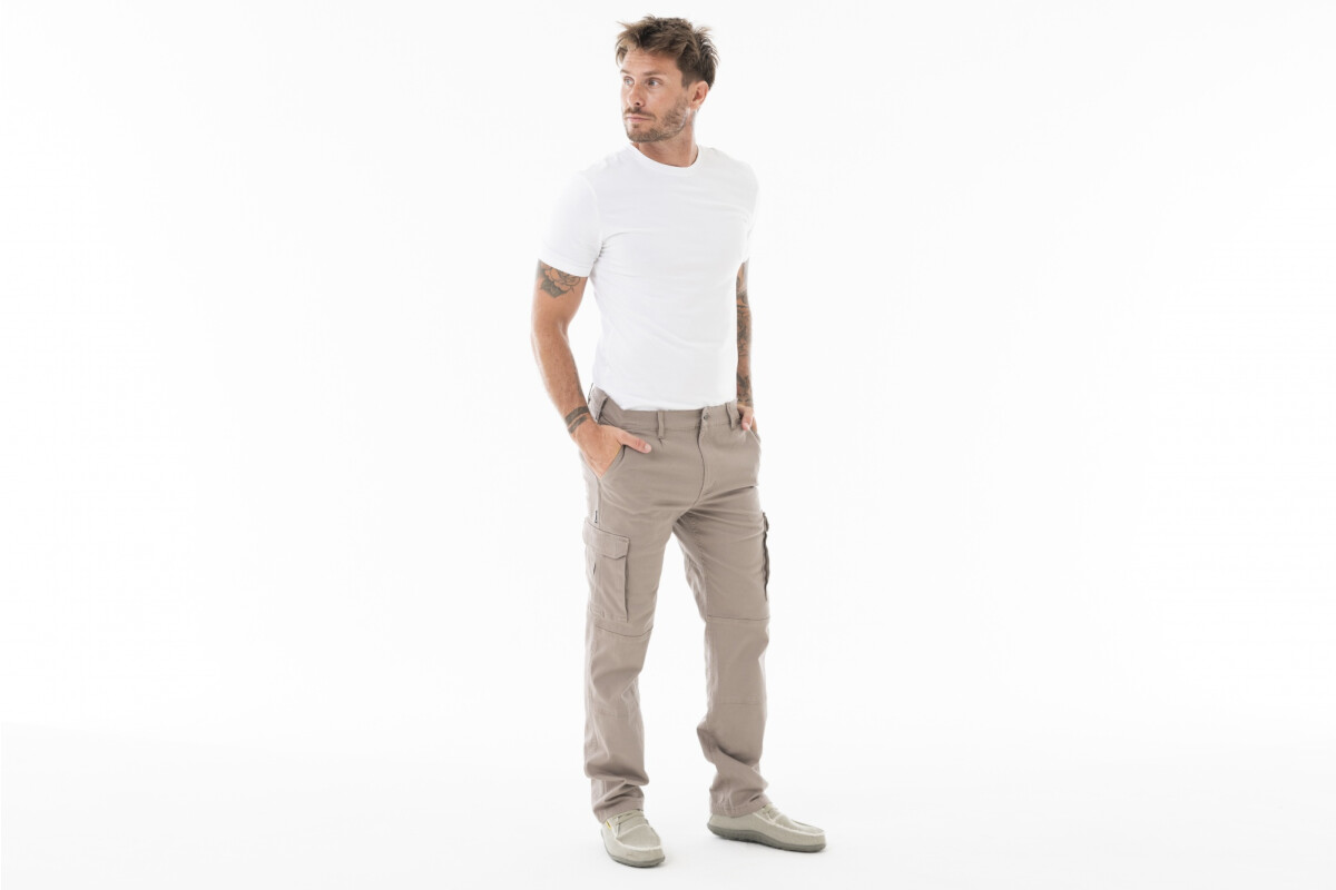 PANTALON CARGO FLEX Beige