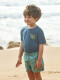 Camiseta Manga Corta Surf Flower Azul