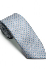 Corbata 8 cm GRIS PUNTOS