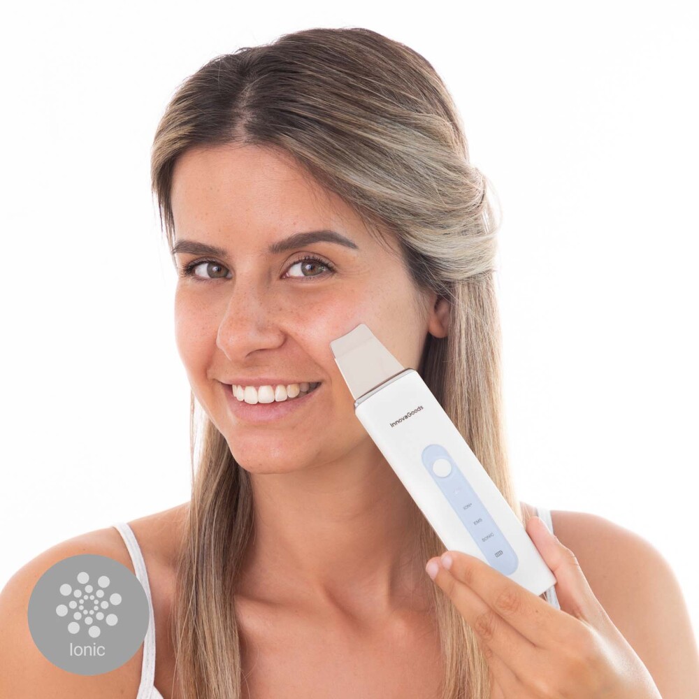LIMPIADOR FACIAL ULTRAS 4EN1 ABS-Y-ACERO-INOXIDABLE AZUL INNOVAGOODS