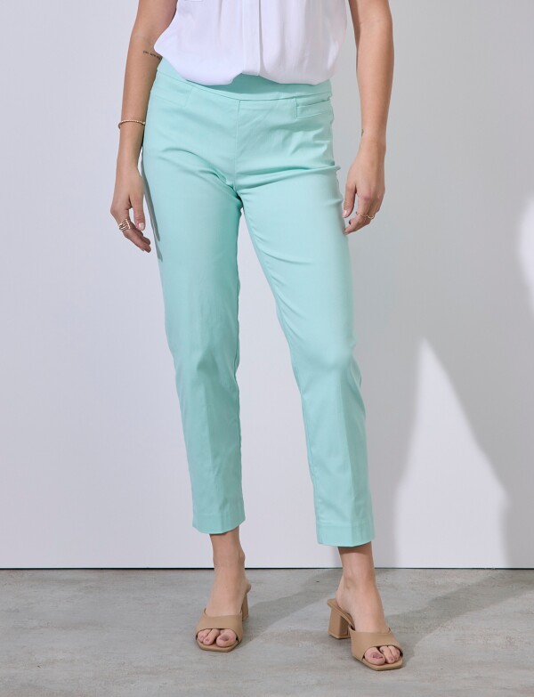 Pantalon Recto Modelador VERDE AGUA