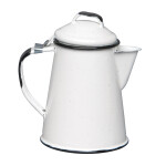 CAFETERA 600ML ACERO VITRIFICADO BLANCO B/NEGRO CINSA CAFETERA 600ML ACERO VITRIFICADO BLANCO B/NEGRO CINSA