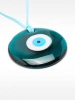 Collar De Cordón Con Colgante De Ojo multicolor