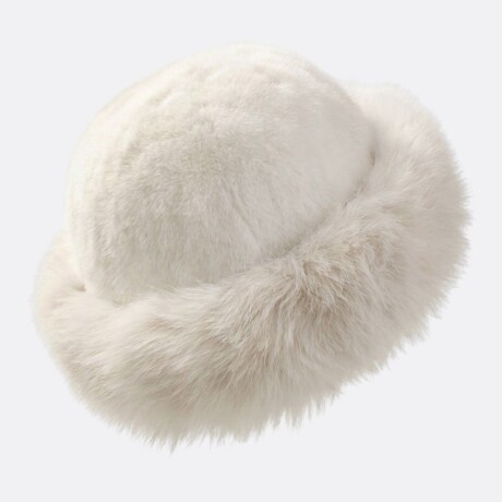 Gorro de Piel Sintética Estilo Cosaco Infantil Blanco