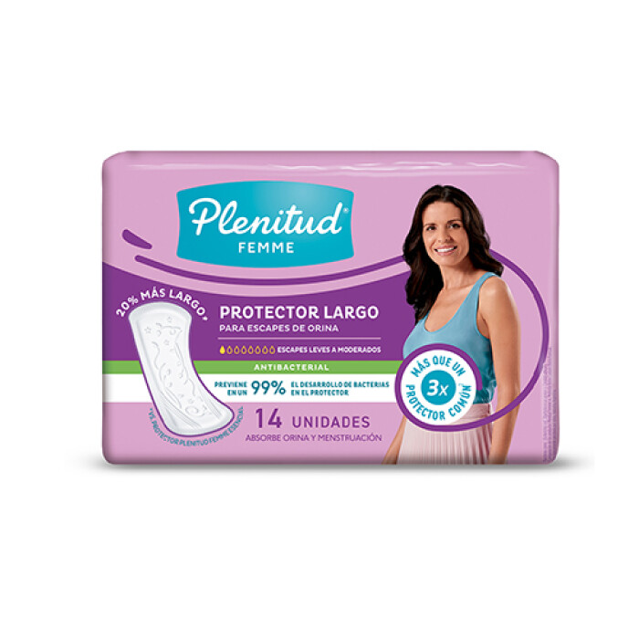 PLENITUD PROTECTOR FEMME LARGO ANTIB. PA única