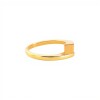 Anillo Solitario cuadrado-Oro bajo-Piedra zirconia-AN8021 conpiedra