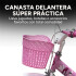 Bicicleta infantil Shengdi Rod 12 Canasto Parrilla Rueditas Color Rosa Claro