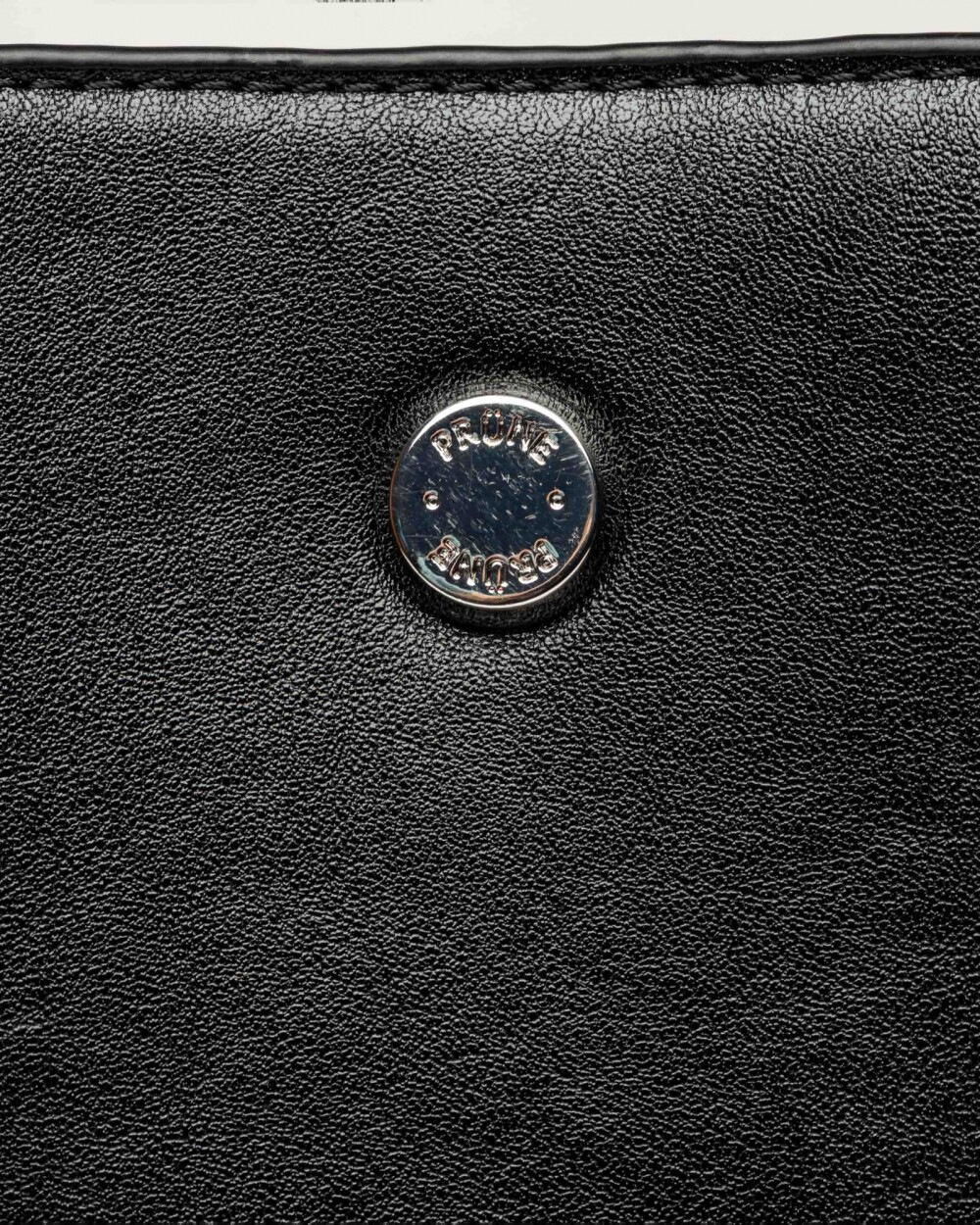Shopper Raix en efecto cuero liso Negro