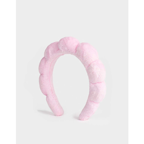 Vincha Puffy Estampada Rosa Claro