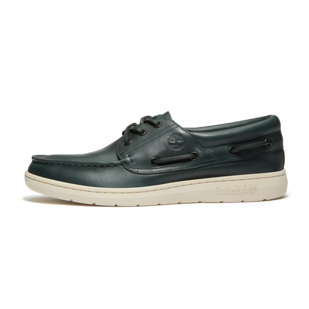 Zapatos Naúticos Portofino Pier Hombre Dark Green Full Grain