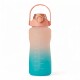 Pack De 3 Botellas De Agua Motivacional Gym Salmon
