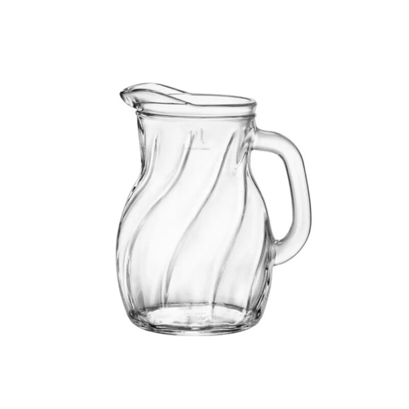 Jarra de Vidrio Twist Transparente 1 Litro con Asa JARRA TWIST 1 L