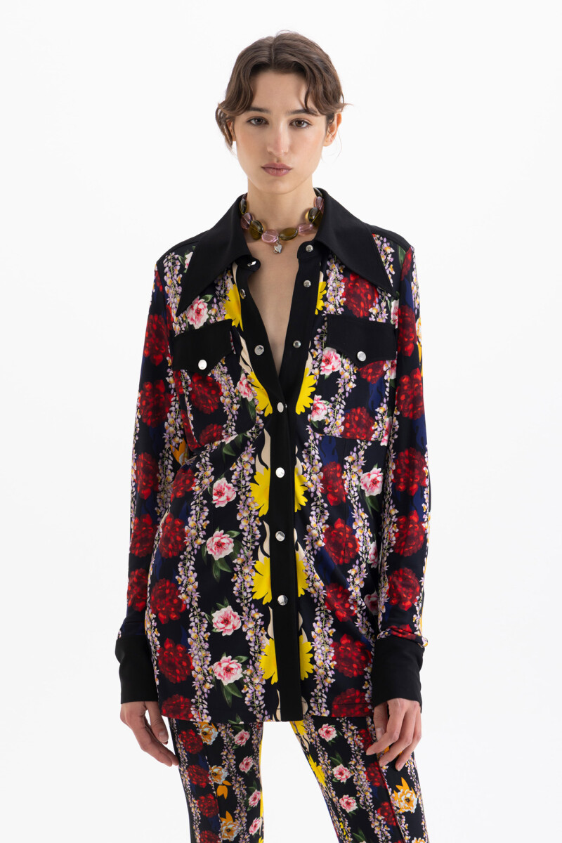 CAMISA FLOWERS Multicolor