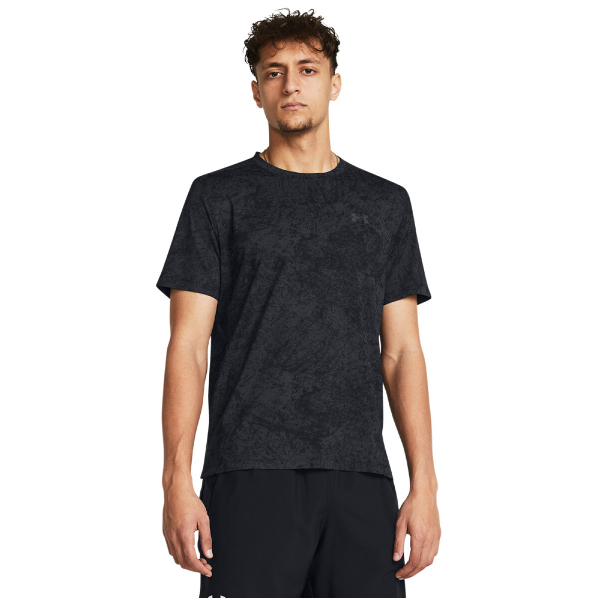 UA LAUNCH ELITE WASH SS-GRY - BLK-002 