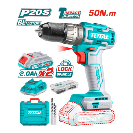 Taladro Atornillador Percutor Inalámbrico 20v Total Taladro Atornillador Percutor Inalámbrico 20v Total