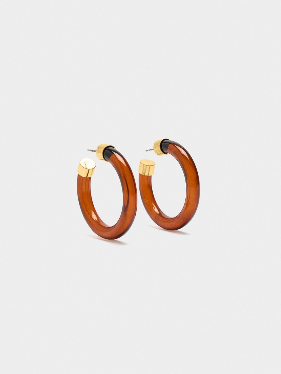 Aros Abiertos Efecto Carey marron