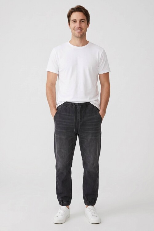 Pantalon jogger gastado GRIS