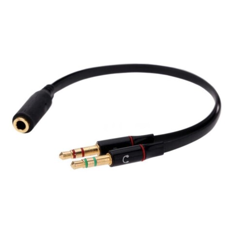 Split Adaptador Plug Spica Jack 3.5mm 2 Machos 1 Hembra 3c Split Adaptador Plug Spica Jack 3.5mm 2 Machos 1 Hembra 3c