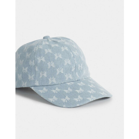 Gorra Denim Mariposas Azul Gastado