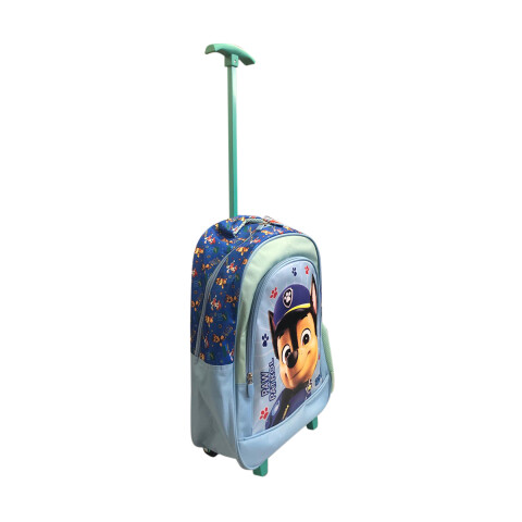Mochila Infantil Paw Patrol con Carro Jacquard Grande 40 x 30 cm CELESTE