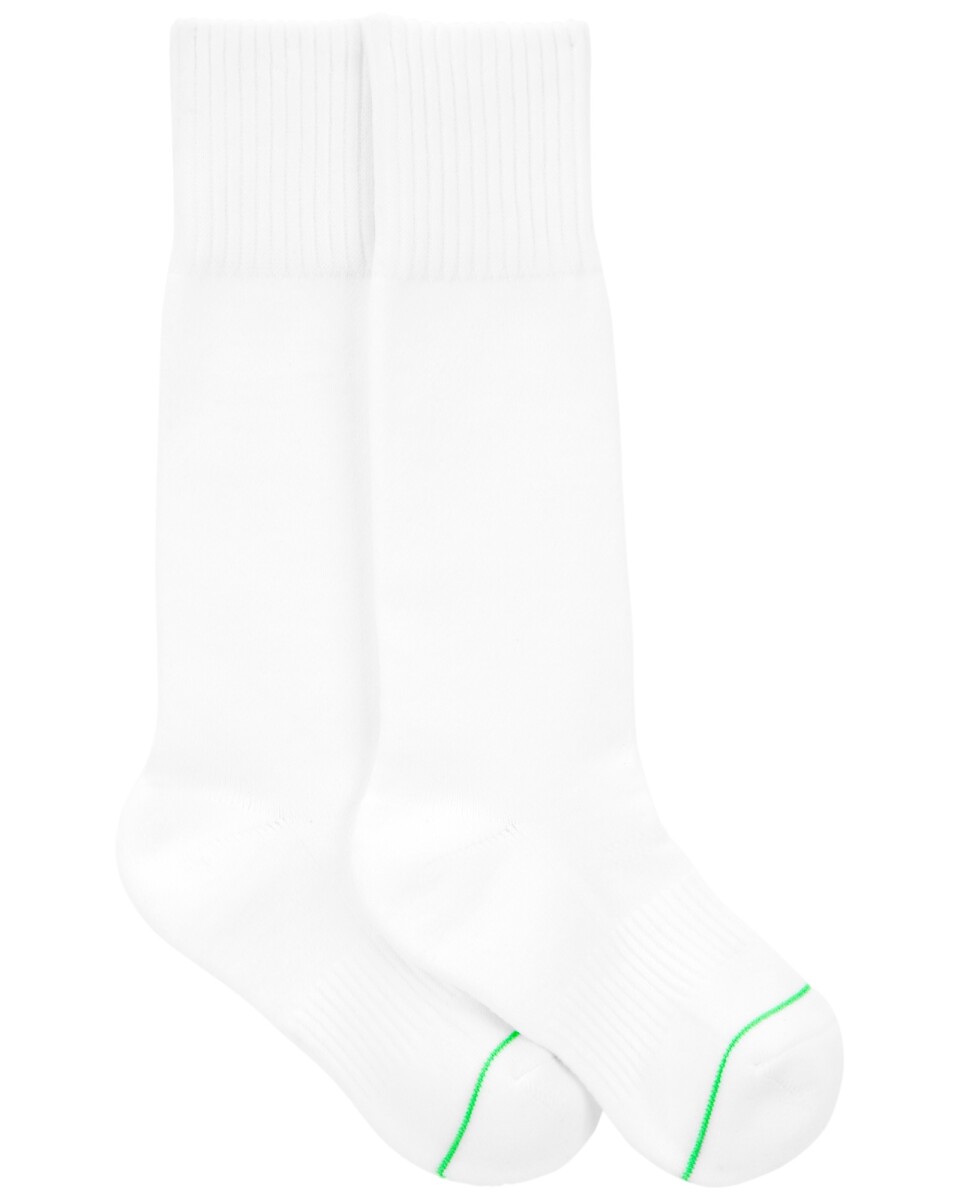 Medias deportivas de algodón, blancas 