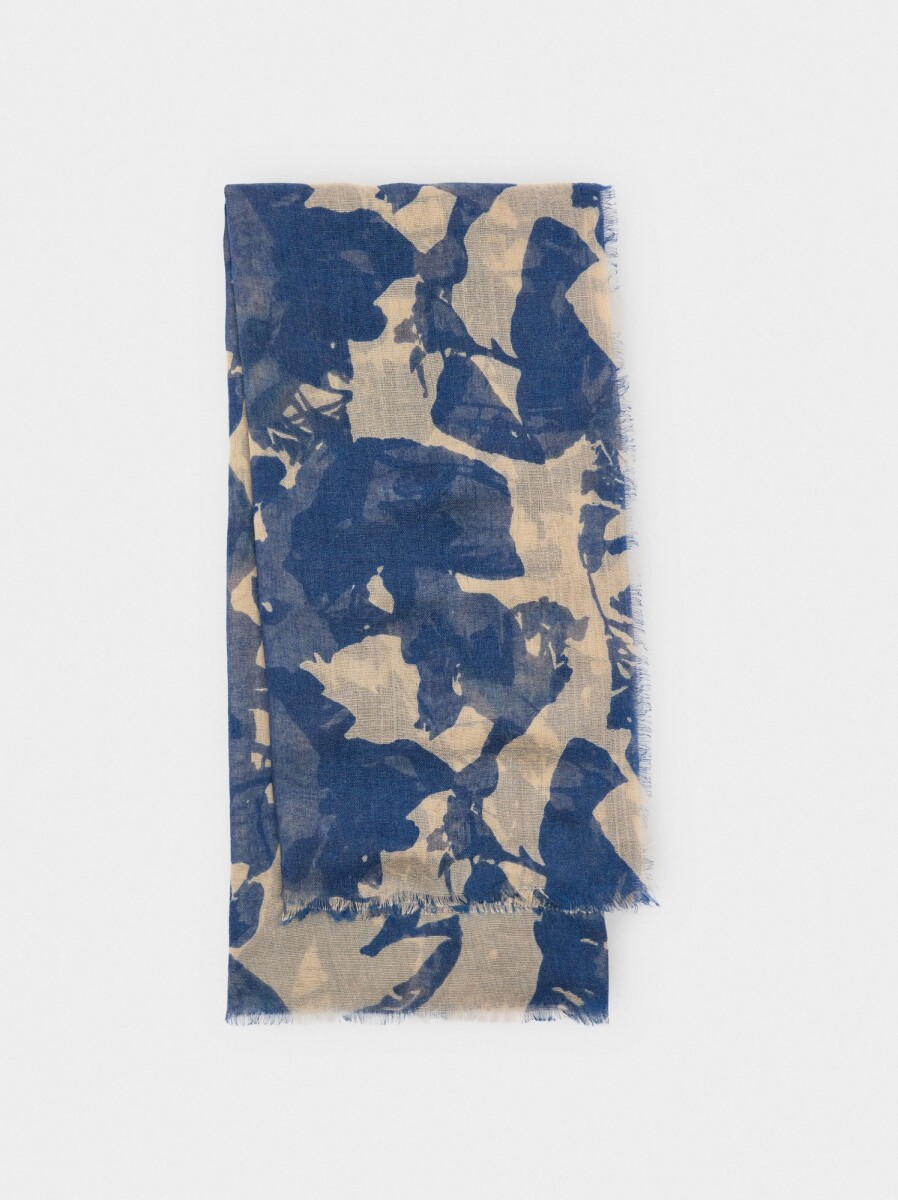 Pañuelo Estampado - azul 
