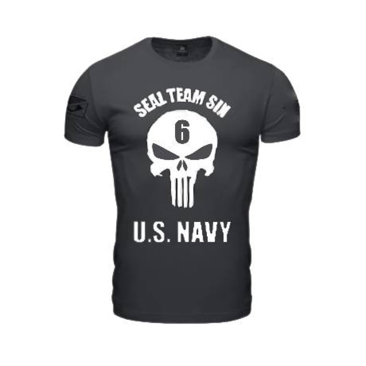 Remera manga corta Punisher Seal Navy - Negro 