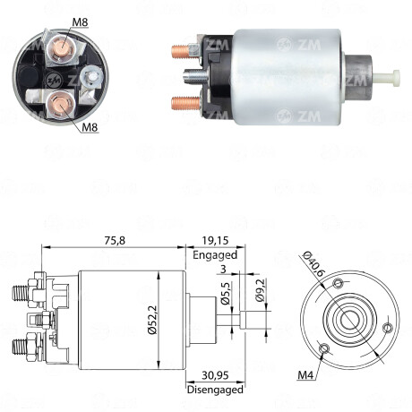 AUTOMATICO DE ARRANQUE VOLKSWAGEN AUTOMATICO VW DELIVERY 12V S/D. REMY ZM AUTOMATICO DE ARRANQUE VOLKSWAGEN AUTOMATICO VW DELIVERY 12V S/D. REMY ZM