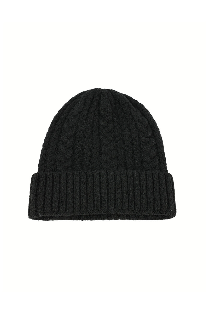 Gorro en 8 - Negro 
