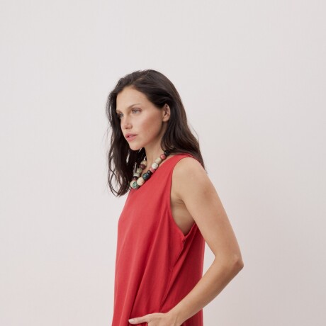 VESTIDO PILO HIGH Rojo