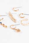 Set earcuff strass dorado