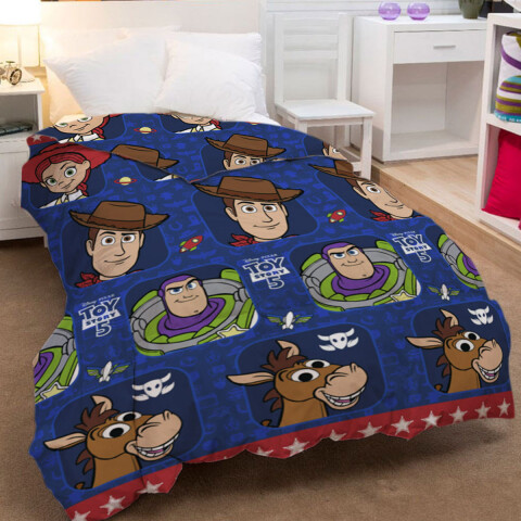 Acolchado infantil Toy Story 1 Plaza 100% Microfibra U