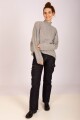 Sweater con strass Gris