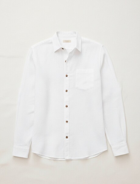 CAMISA BÁSICA MASCULINA BLANCO