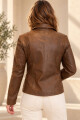 Campera juana Marron brillo
