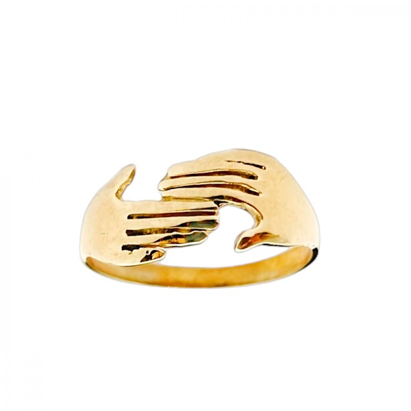 Anillo Manos-Oro bajo-Sin Piedra-AN8174 sinpiedra