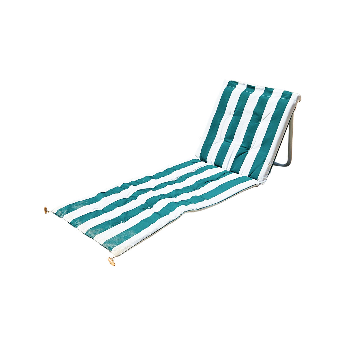 Reposera plegable y acolchada con correa Club Petates - Verde 