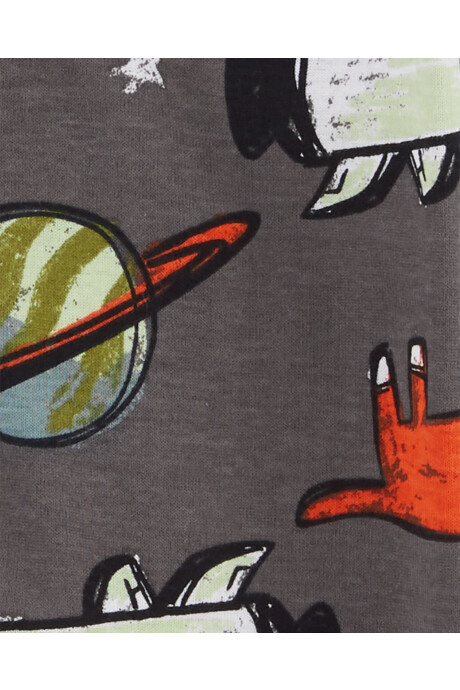 Pijama una pieza de algodón, diseño espacial Pijama una pieza de algodón, diseño espacial