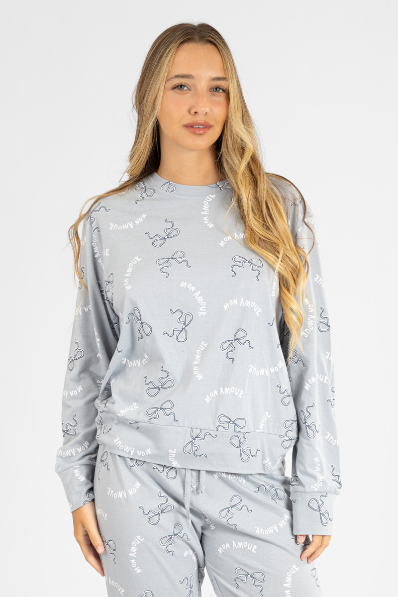 Pijama bow blue Celeste