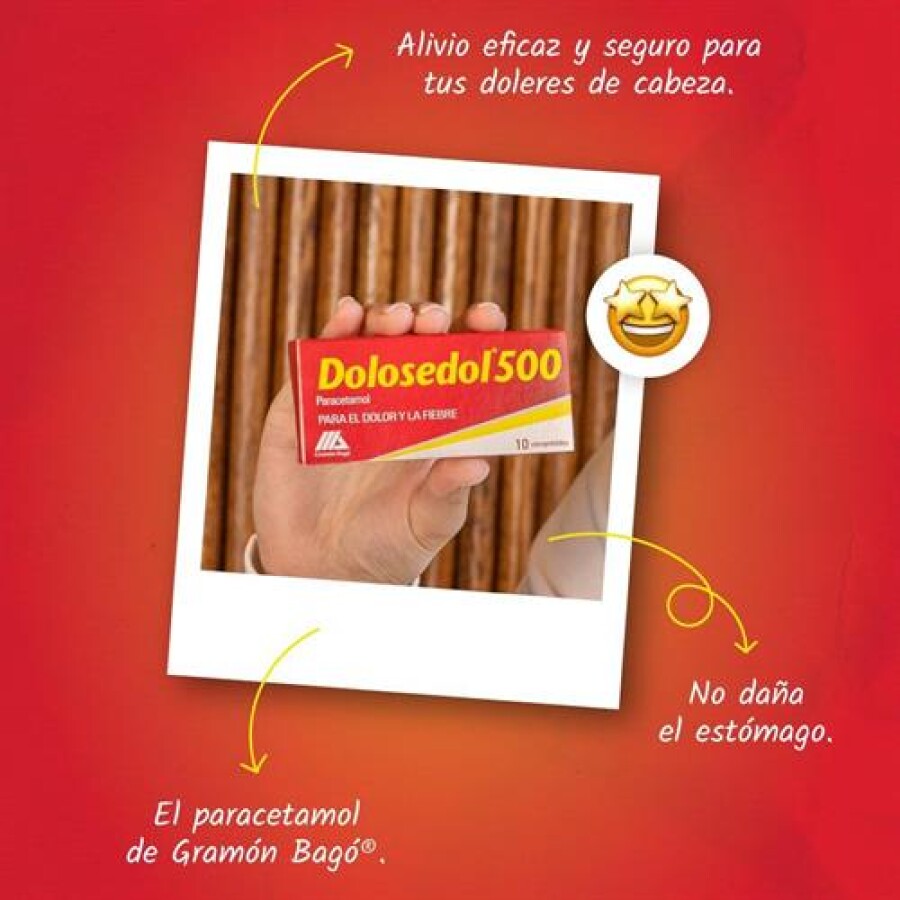 Dolosedol 500 mg – 10 Comprimidos Dolosedol 500 mg – 10 Comprimidos