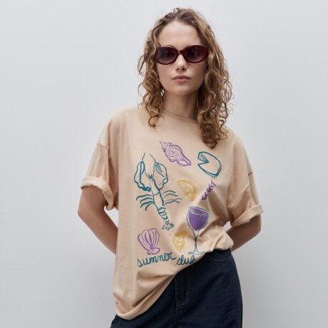 REMERA RENI Beige